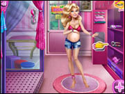 Barbie and Elsa Pregnant Sauna